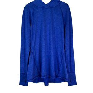 Apana Women's blue high low top with Peplum back Size Large